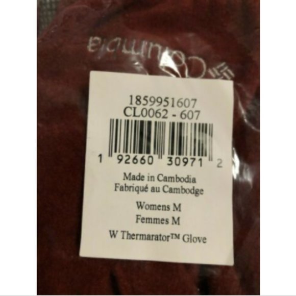 NWT Columbia Women's W Thermarator Glove, Medium - 71/4 - 7 5/8" - Picture 5 of 15